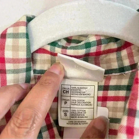 Disney Men’s Embroidered Mickey Mouse Vintage Plaid Button Down Shirt Size S - Picture 7 of 8